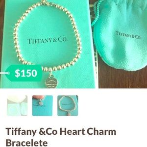 Tiffany&Co Heart Charm Bracelet